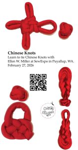 3 sets of red Chinese knots